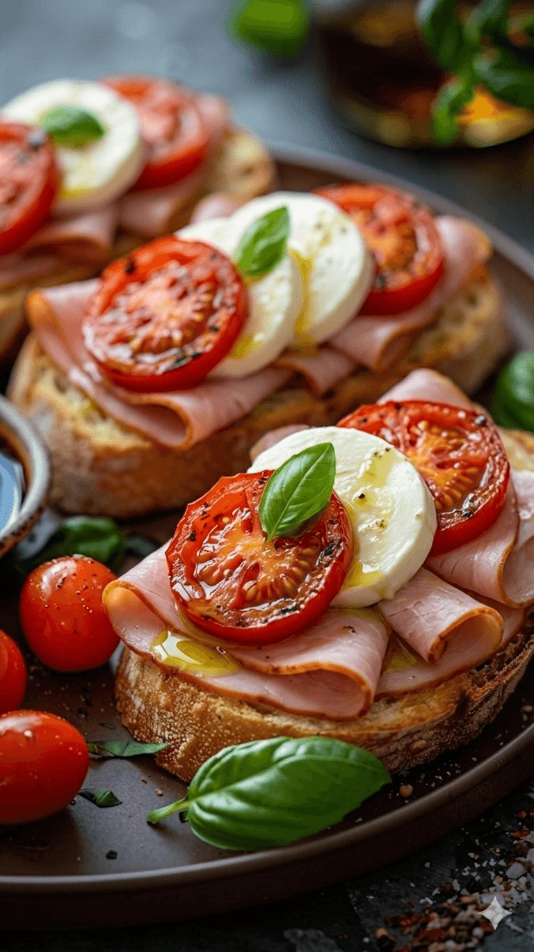 Bruschettas de Pavo Ahumado