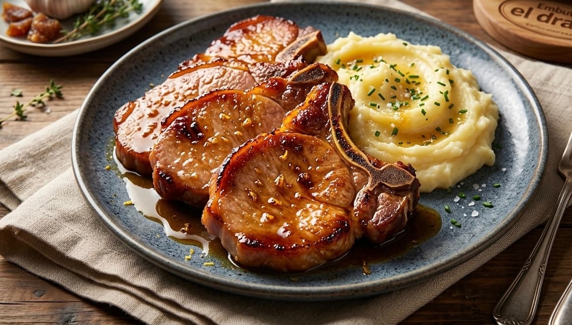 Chuletas Ahumadas Glaseadas
