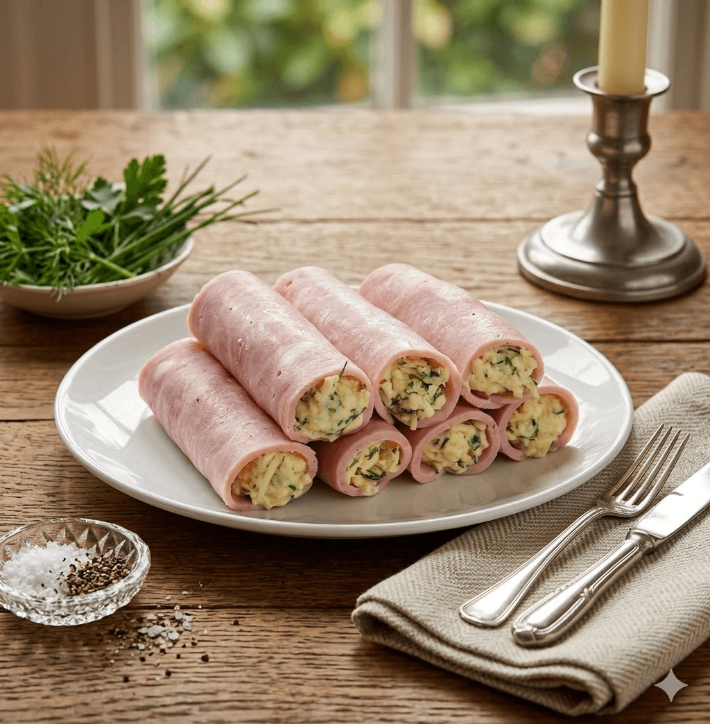Rollitos de Pavo y Crema de Ajoporro